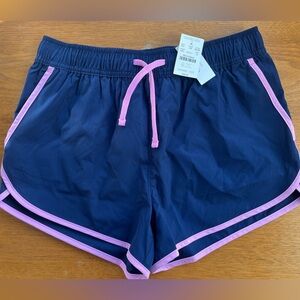 J Crew Tech Shorts navy pink